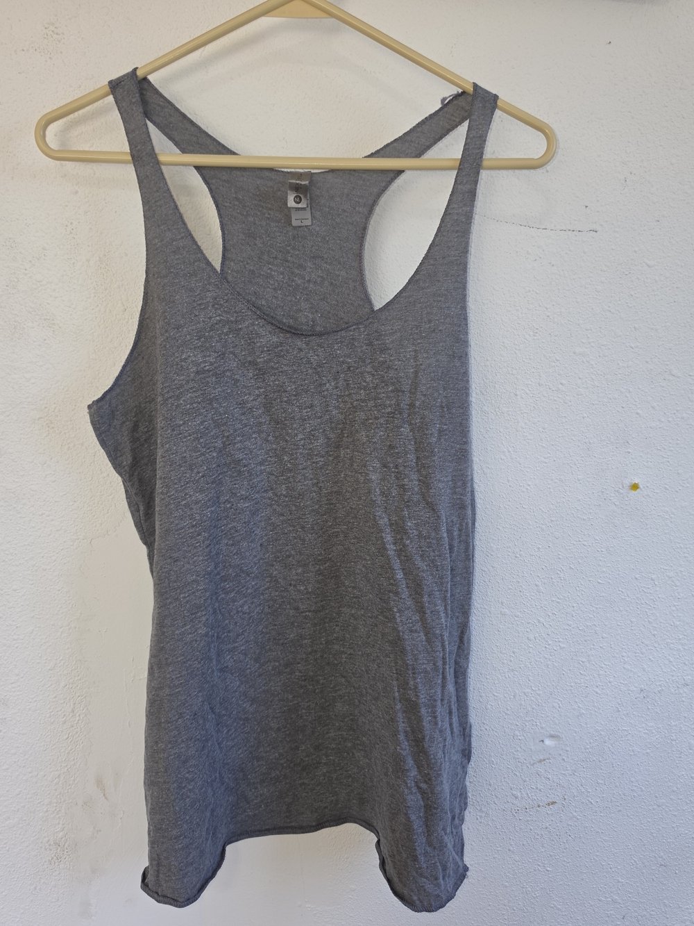 Next Level Apparel Grey Racerback Tank Top